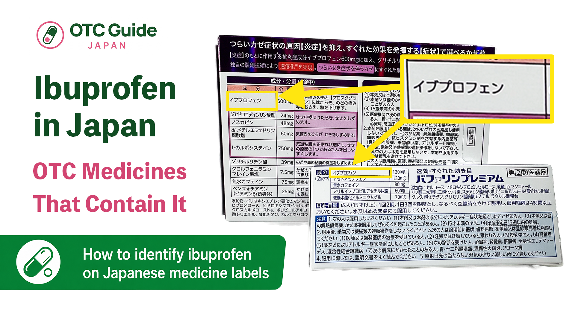 Ibuprofen in Japan: Advil Isn't Sold, But the Ingredient Is